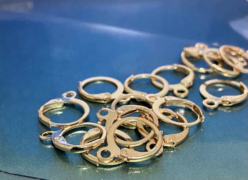 KC GOLD HYPOALLERGENIC EARRING LEVER BACK HOOKS 6PC