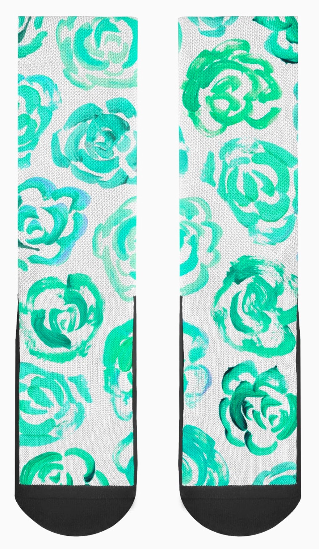 Aqua flower socks Unisex aqua color flower blossom sports socks for women and men Cute art socks | High performance sports socks | Cool socks for guys | Unique socks for men | Best socks for sweaty feet | Moisture wicking socks for running | Cute workout socks for women | Sweat wicking gym socks | Anti-blister sports socks | Novelty running socks | Seamless toe athletic socks