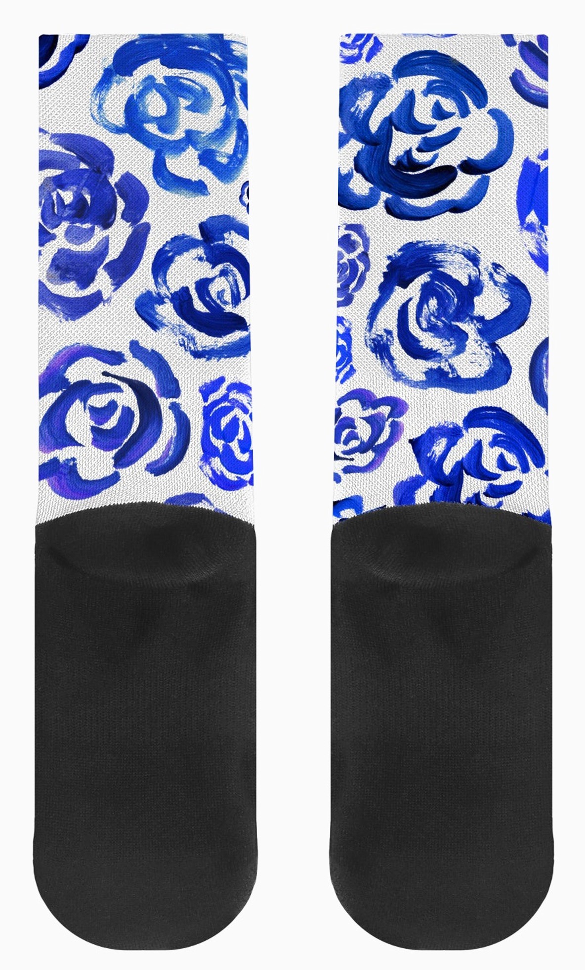 Blue flower socks Unisex dark&nbsp;blue flower blossom sports socks for women and men&nbsp;Cute art socks | High performance sports socks |&nbsp; Cool socks for guys | Unique socks for men | Best socks for sweaty feet | Moisture wicking socks for running | Cute workout socks for women | Sweat wicking gym socks | Anti-blister sports socks | Novelty running socks | Seamless toe athletic socks