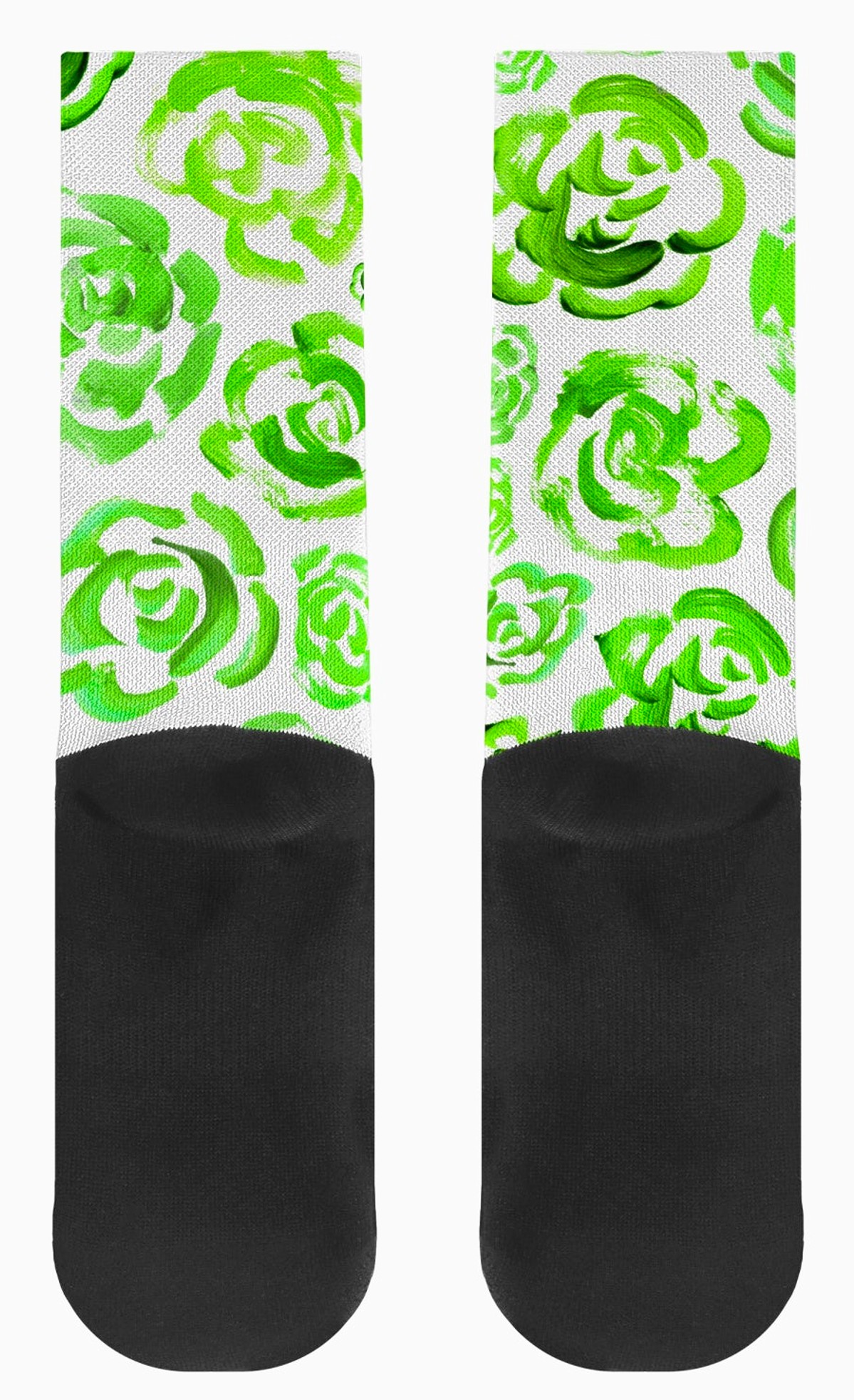 Green flower socks | Unisex light green flower blossom sports socks for women and men | Cute art socks | Cool socks for guys | Unique socks for men | Best socks for sweaty feet | Moisture wicking socks for running | Cute workout socks for women | Sweat wicking gym socks | High performance sports socks | Anti-blister sports socks | Novelty running socks | Seamless toe athletic socks