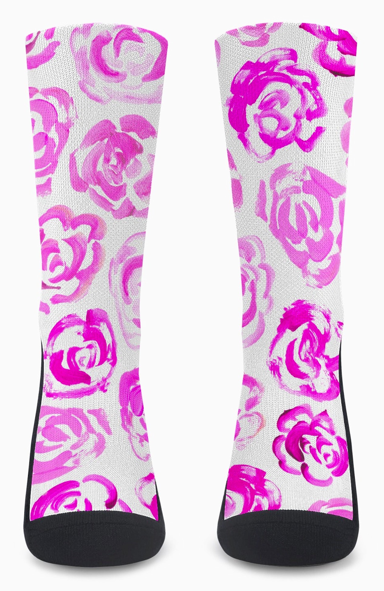 Pink flower socks | Unisex light&nbsp;pink flower blossom sports socks for women and men&nbsp;| Cute art socks | High performance sports socks |&nbsp; Cool socks for guys | Unique socks for men | Best socks for sweaty feet | Moisture wicking socks for running | Cute workout socks for women | Sweat wicking gym socks | Anti-blister sports socks | Novelty running socks | Seamless toe athletic socks