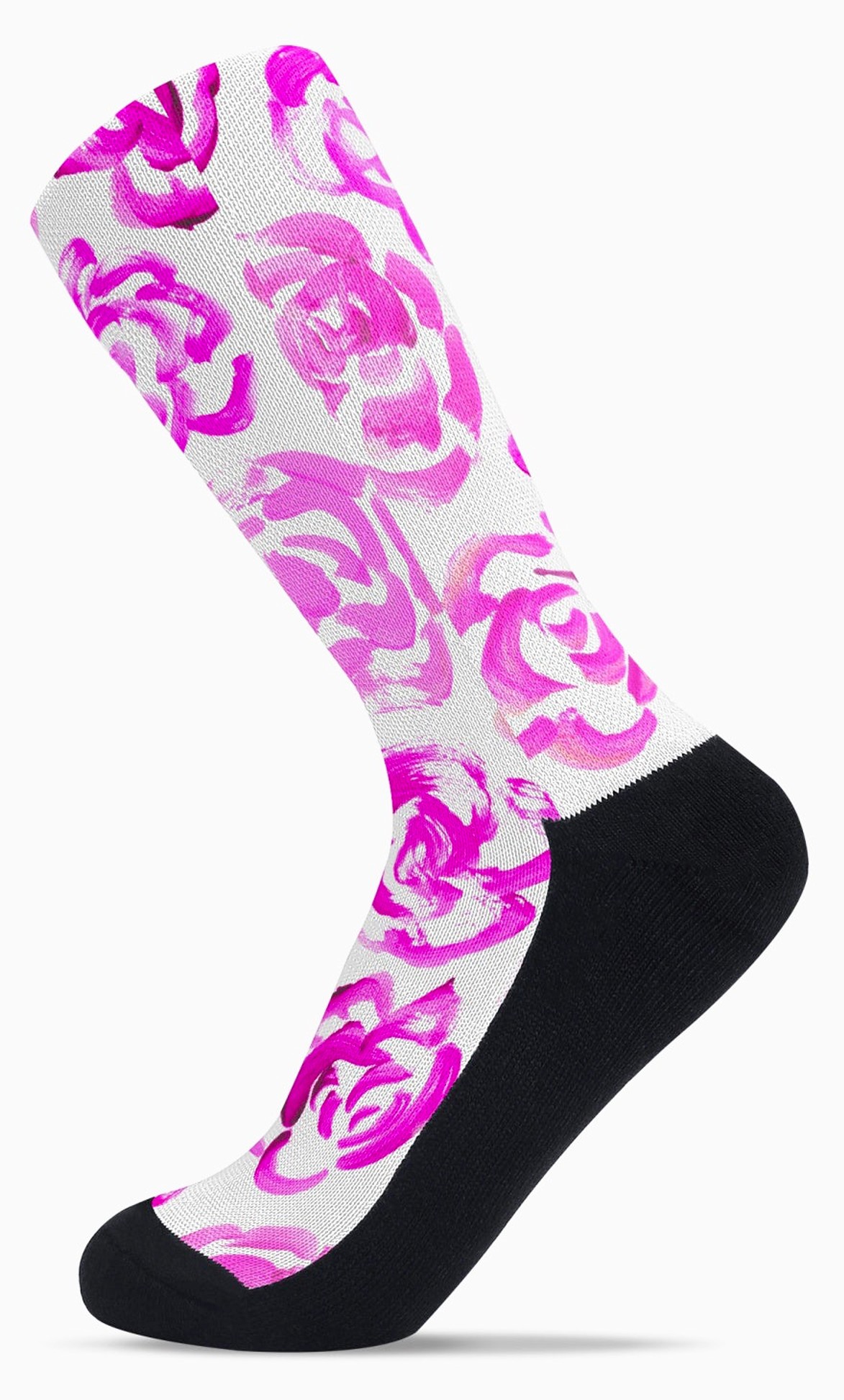 Pink flower socks | Unisex light&nbsp;pink flower blossom sports socks for women and men&nbsp;| Cute art socks | High performance sports socks |&nbsp; Cool socks for guys | Unique socks for men | Best socks for sweaty feet | Moisture wicking socks for running | Cute workout socks for women | Sweat wicking gym socks | Anti-blister sports socks | Novelty running socks | Seamless toe athletic socks