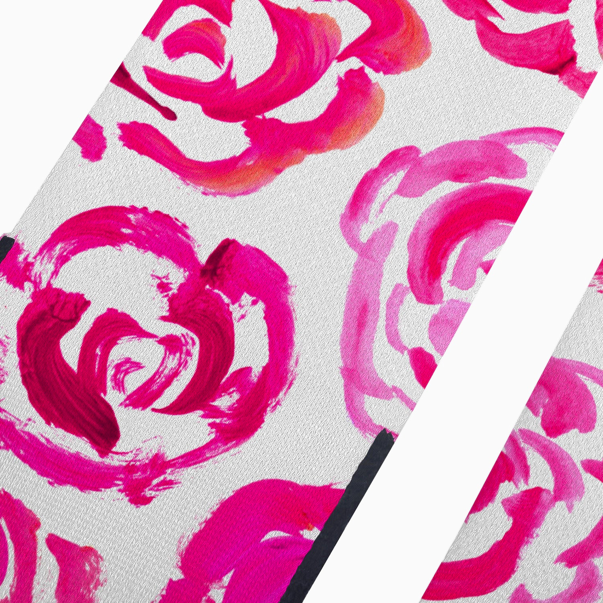 Pink flower socks | Unisex dark&nbsp;pink flower blossom sports socks for women and men&nbsp;| Cute art socks | High performance sports socks |&nbsp; Cool socks for guys | Unique socks for men | Best socks for sweaty feet | Moisture wicking socks for running | Cute workout socks for women | Sweat wicking gym socks | Anti-blister sports socks | Novelty running socks | Seamless toe athletic socks