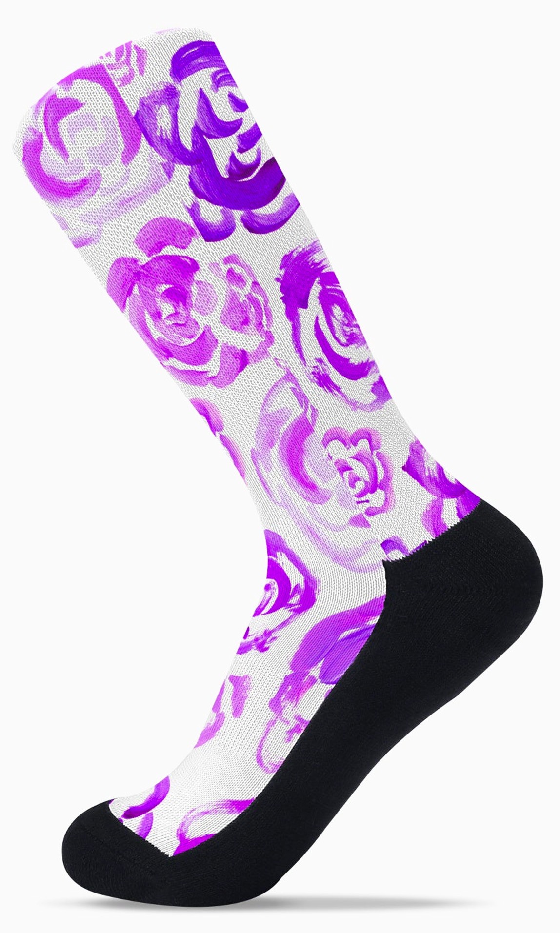 Purple flower socks | Unisex light purple flower blossom sports socks for women and men | Cute art socks | High performance sports socks | Cool socks for guys | Unique socks for men | Best socks for sweaty feet | Moisture wicking socks for running | Cute workout socks for women | Sweat wicking gym socks | Anti-blister sports socks | Novelty running socks | Seamless toe athletic socks