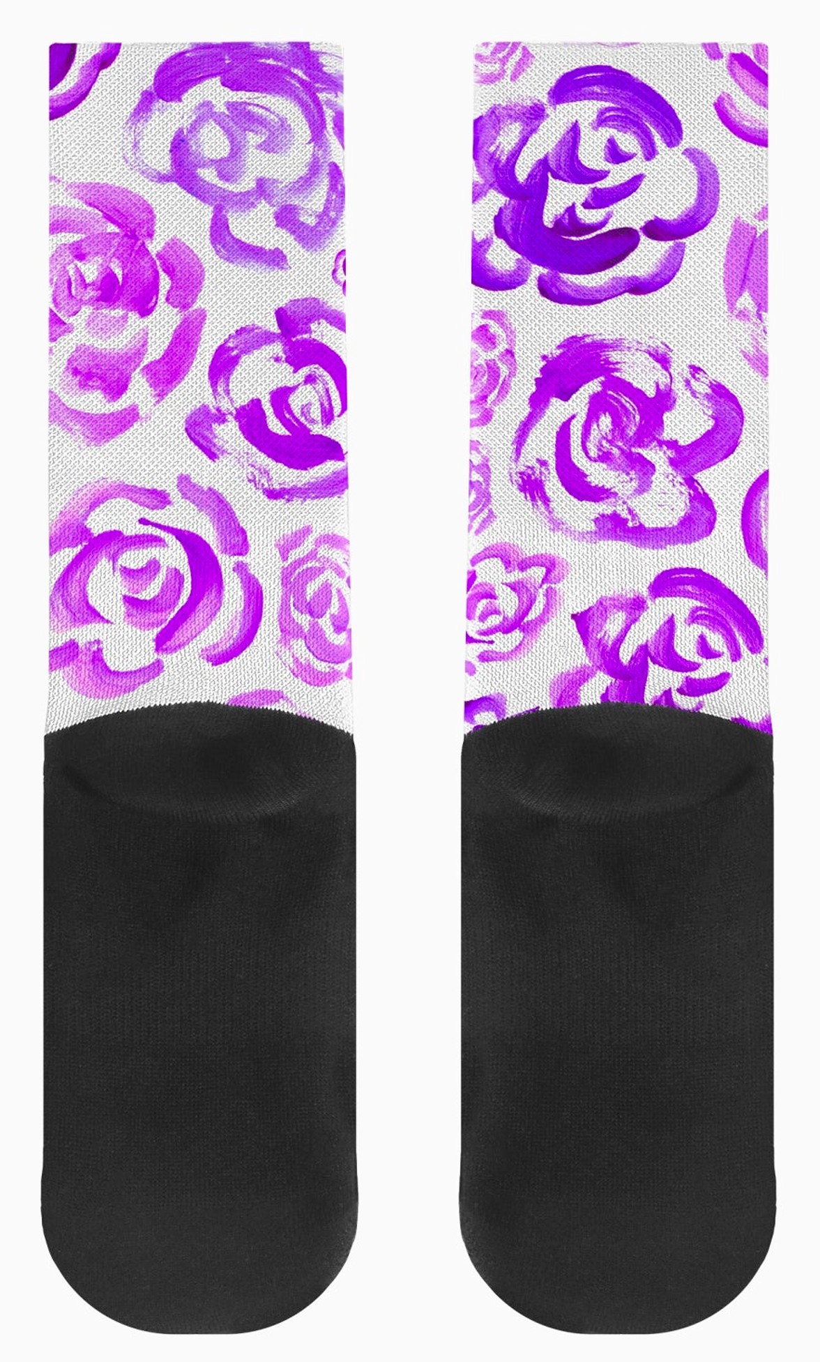 Purple flower socks | Unisex light purple flower blossom sports socks for women and men | Cute art socks | High performance sports socks | Cool socks for guys | Unique socks for men | Best socks for sweaty feet | Moisture wicking socks for running | Cute workout socks for women | Sweat wicking gym socks | Anti-blister sports socks | Novelty running socks | Seamless toe athletic socks