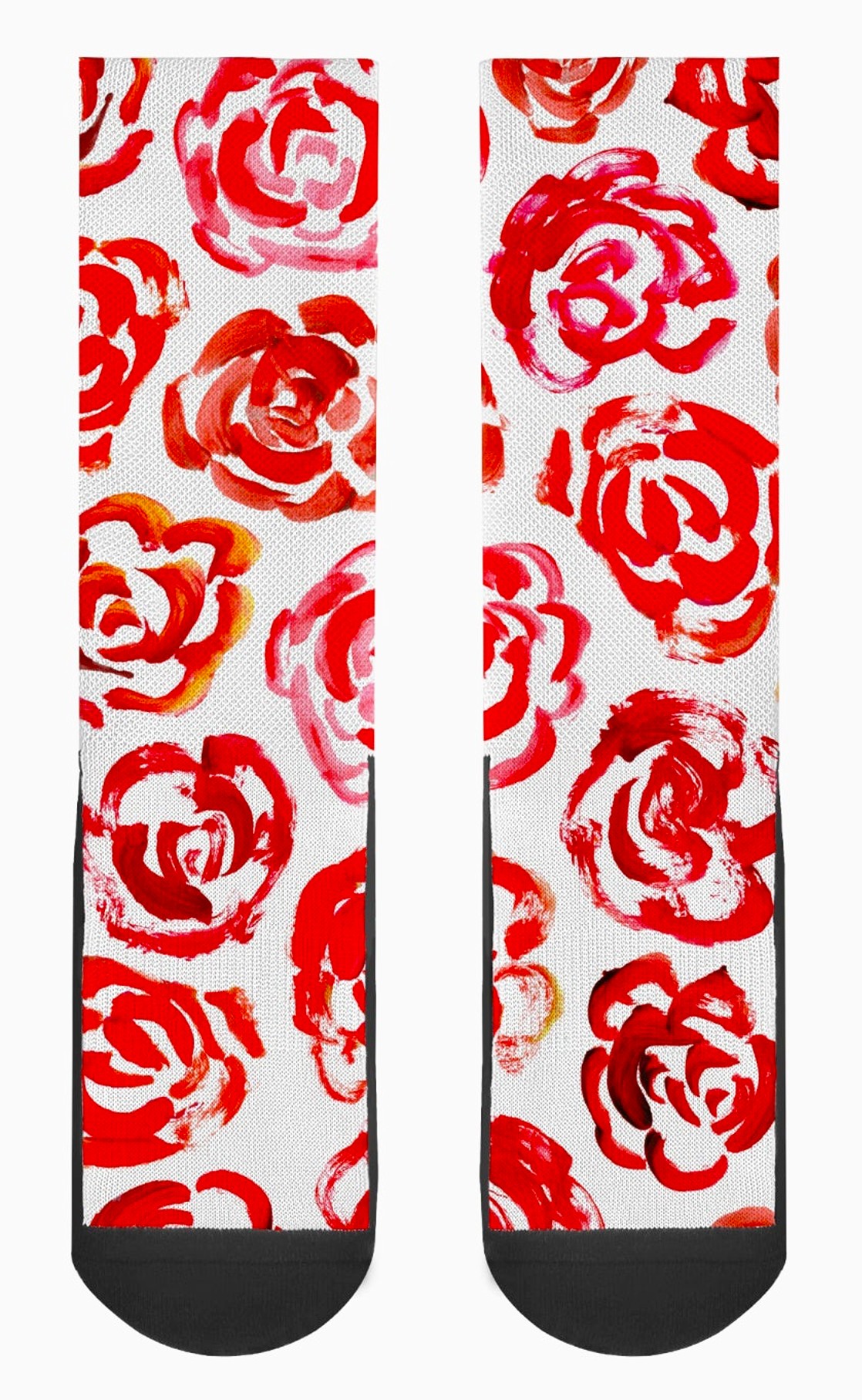 Red flower socks | Unisex red flower blossom sports socks for women and men&nbsp;| Cute art socks | Cool socks for guys | Unique socks for men | Best socks for sweaty feet | Moisture wicking socks for running | Cute workout socks for women | Sweat wicking gym socks | High performance sports socks | Anti-blister sports socks | Novelty running socks | Seamless toe athletic socks