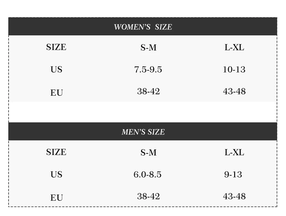 socks sizes