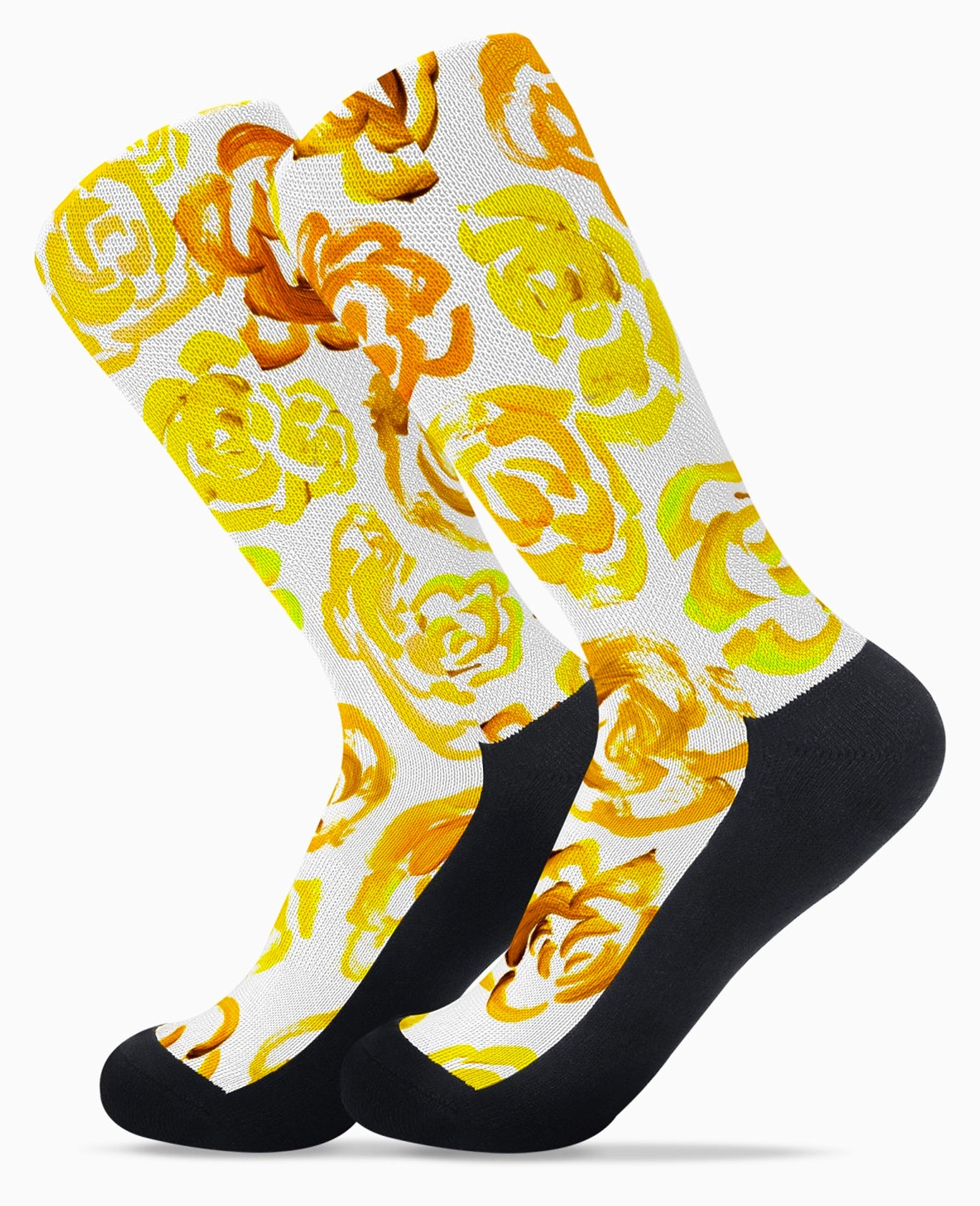 Yellow flower socks | Unisex yellow flower blossom sports socks for women and men | Cute art socks | Cool socks for guys | Unique socks for men | Best socks for sweaty feet | Moisture wicking socks for running | Cute workout socks for women | Sweat wicking gym socks | High performance sports socks | Anti-blister sports socks | Novelty running socks | Seamless toe athletic socks