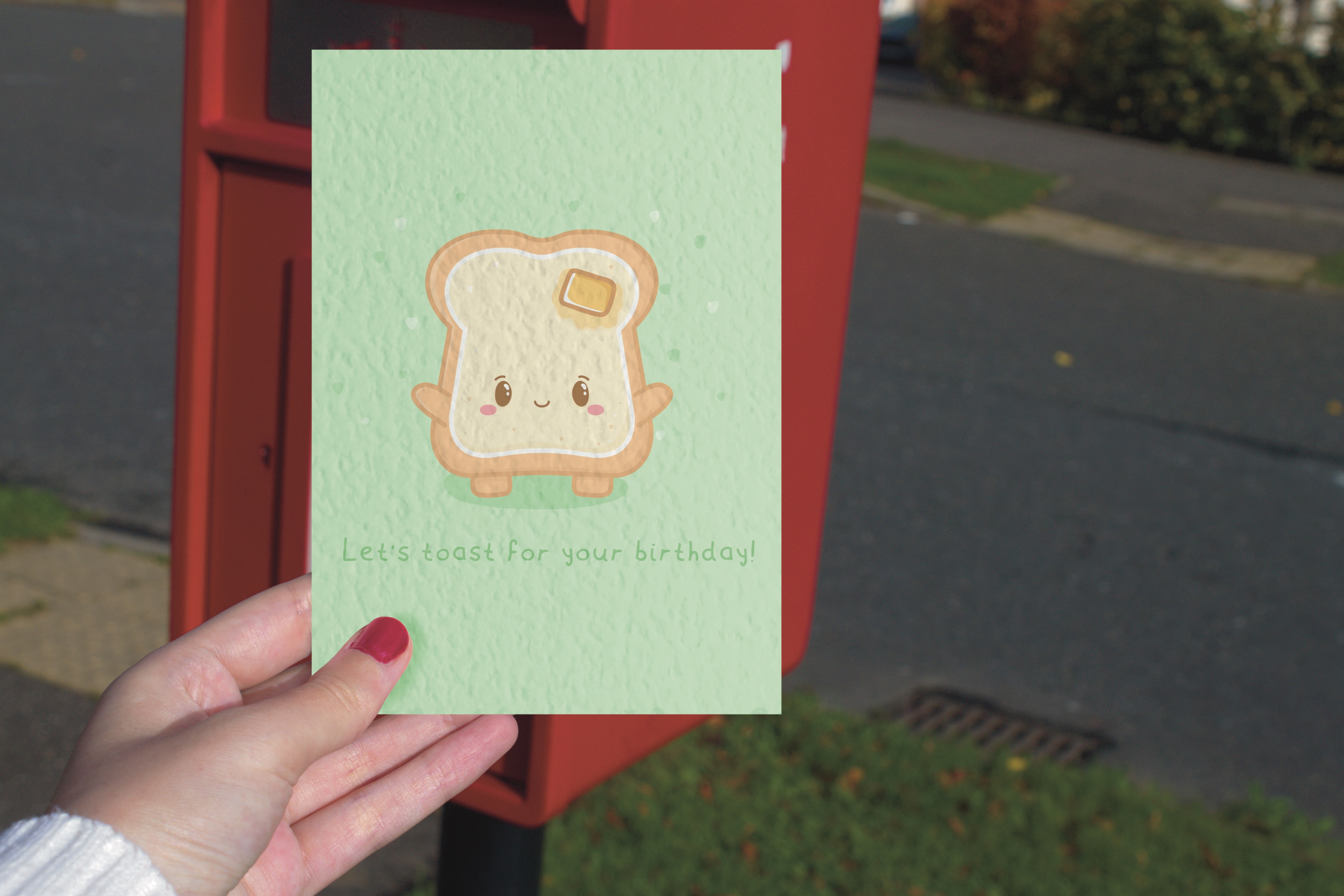 Let's Toast for your birthday, Birthday card
