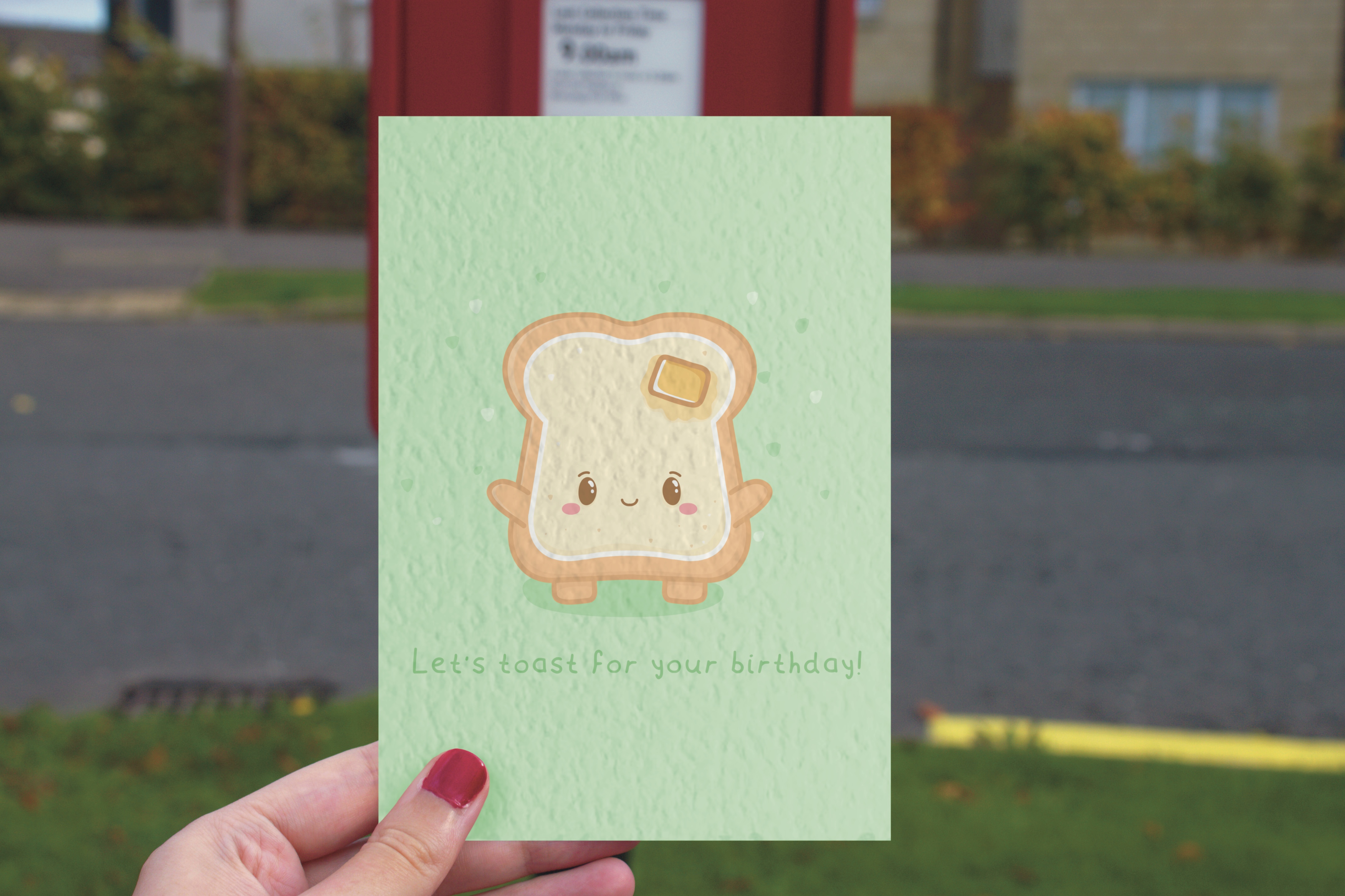 Let's Toast for your birthday, Birthday card