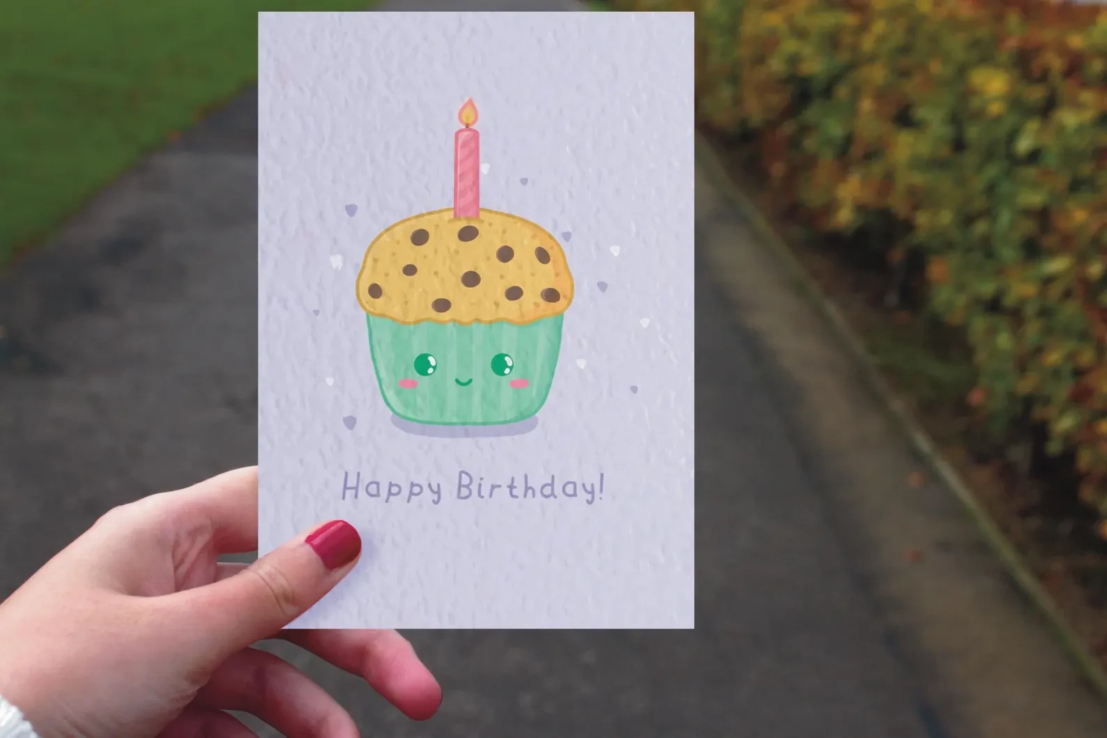 Muffin birthday card