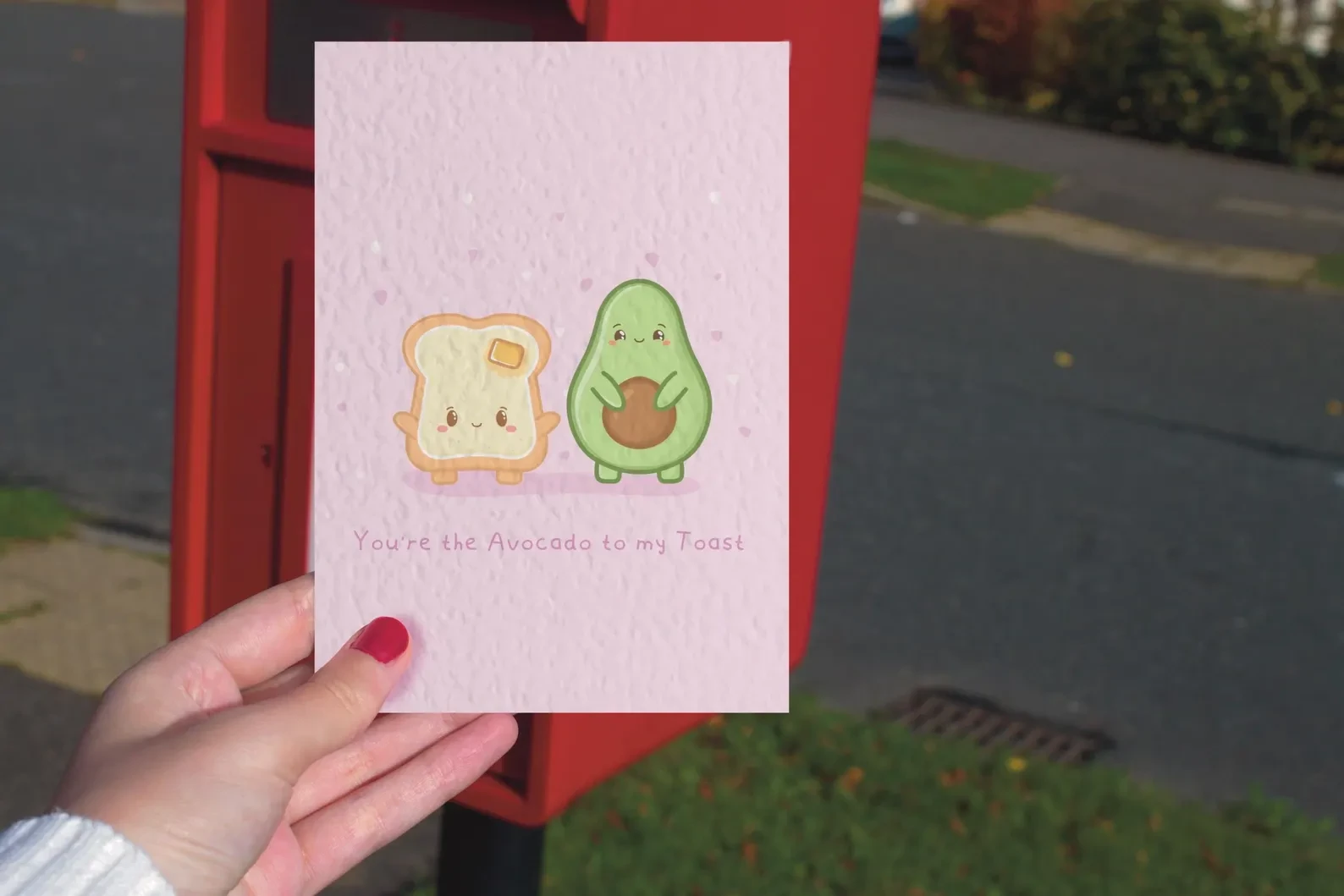 You're the Avocado to my toast, Greeting card, anniversary card, friendship card