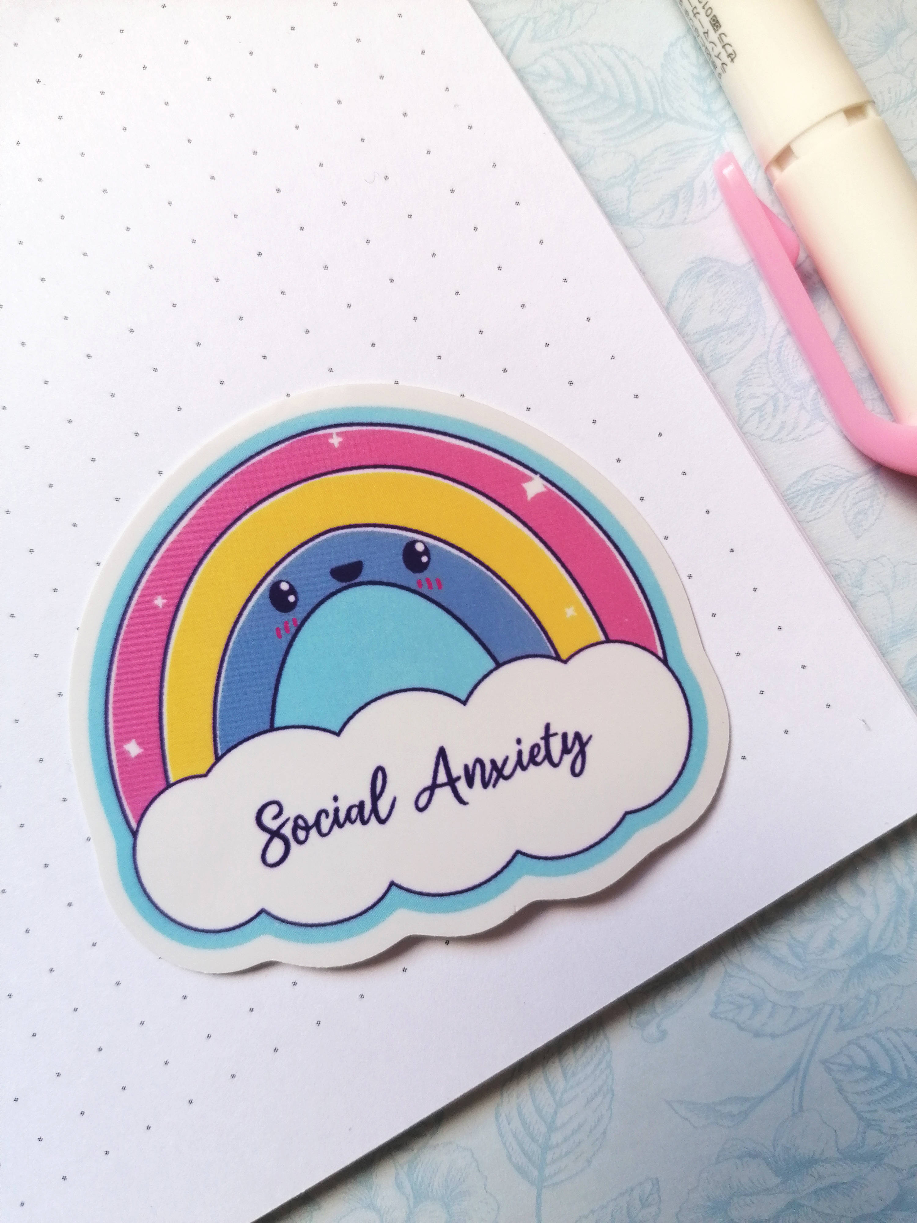 Social Anxiety Sticker