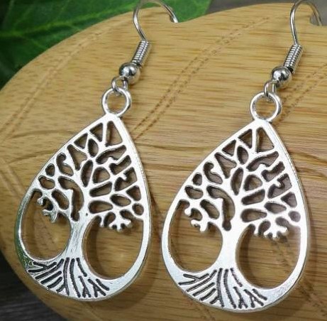 Tree of Life Teardrop Earring