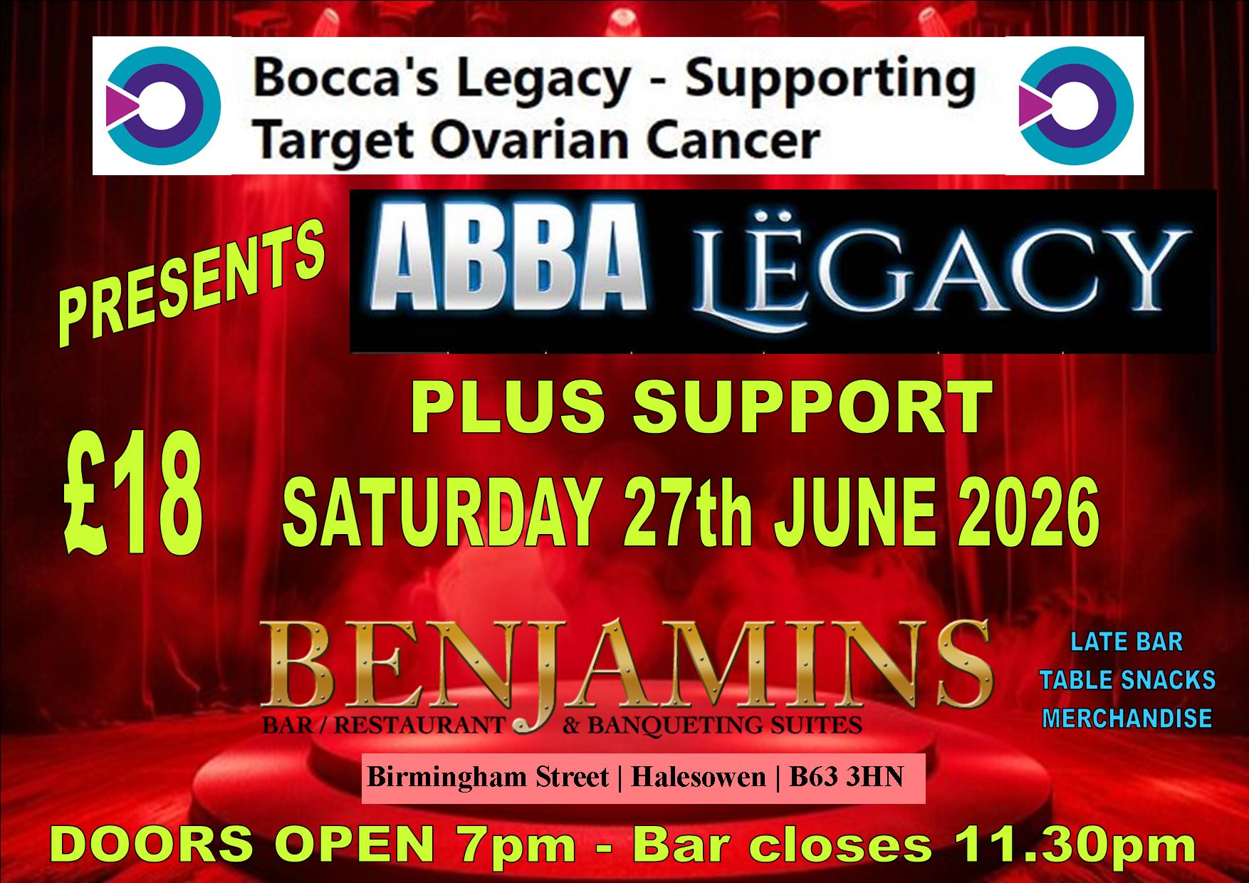 Abba Legacy Gig June 27th 2026