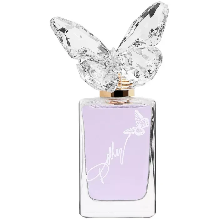 Dolly Parton Smoky Mountain Eau de Toilette 1.7oz bottle on a rustic porch setting
