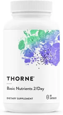 THORNE Basic Nutrients 2/Day: 60 capsules for essential vitamins and minerals to support overall health 