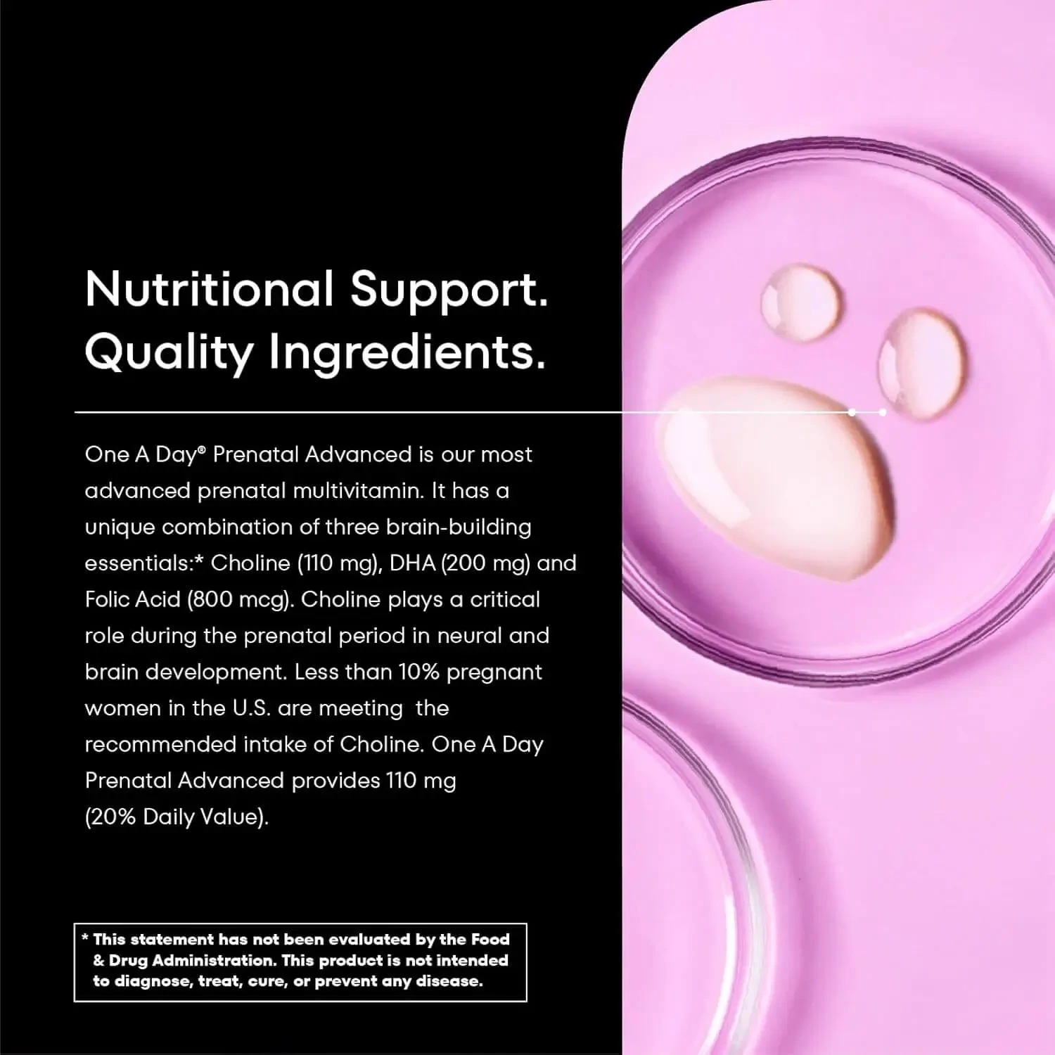 The two separate pills of the multivitamin: the tablet and the softgel