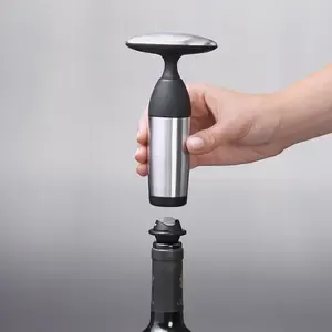 OXO Vacuum Wine Preserver in use