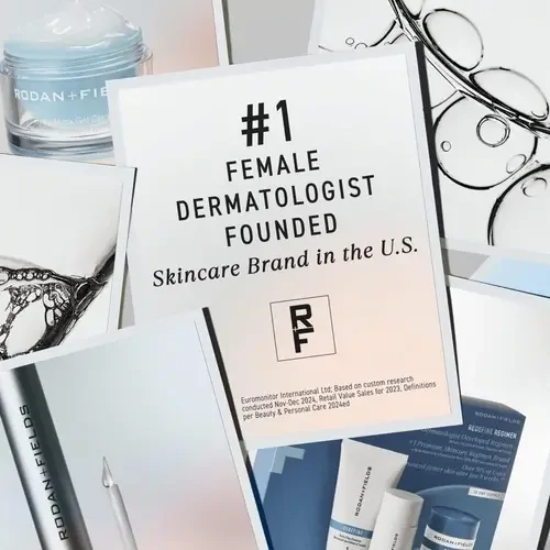 Rodan + Fields Pore Prep Solution applied to face
