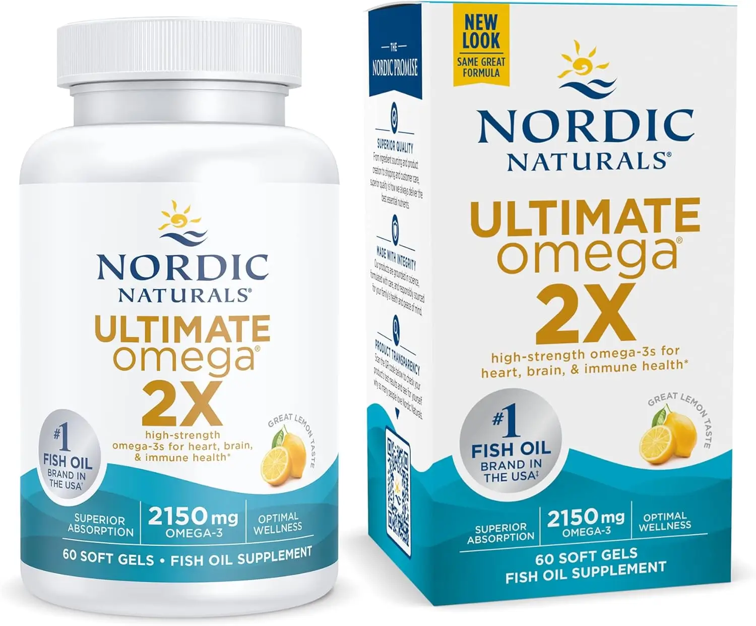 Nordic Naturals Ultimate Omega 2X Softgels label