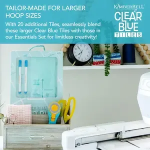 Kimberbell Clear Blue Tiles Expansion Set close-up