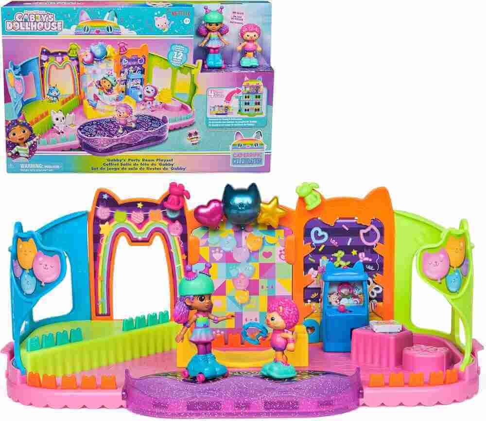 Gabby's Dollhouse Party Playset with figures and accessories
