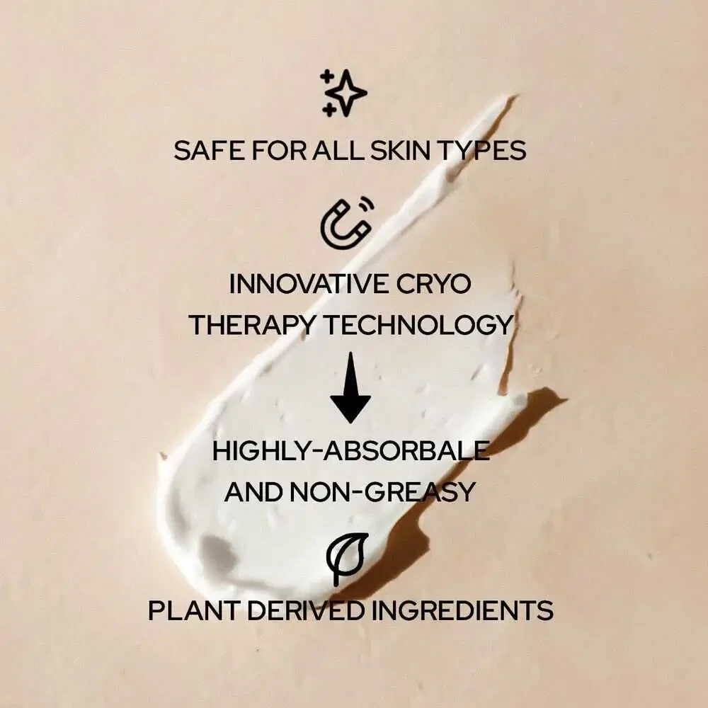SiO Cryo Body Cream applied for firming and contouring body skin benefits