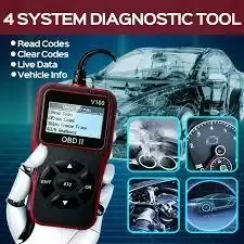 Universal All-In-One Auto Diagnostic Wizard OBD2 Scanner close-up