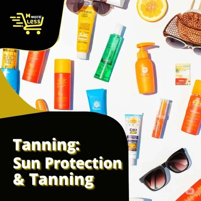 Assortment of sun care and tanning products from More4less