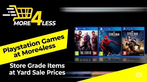 A collection of popular Playstation 4 and Playstation 5 game cases