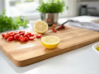Acacia Wood Cutting Board with engraved design