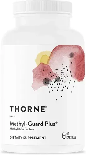 Detailed view of Thorne Methyl-Guard Plus benefits for methylation, heart, and brain health