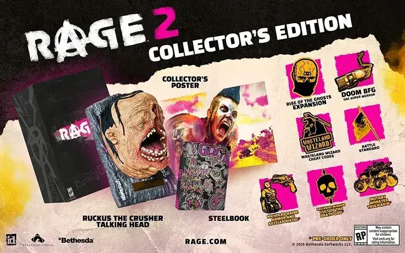 RAGE 2 Collector’s Edition PC box details