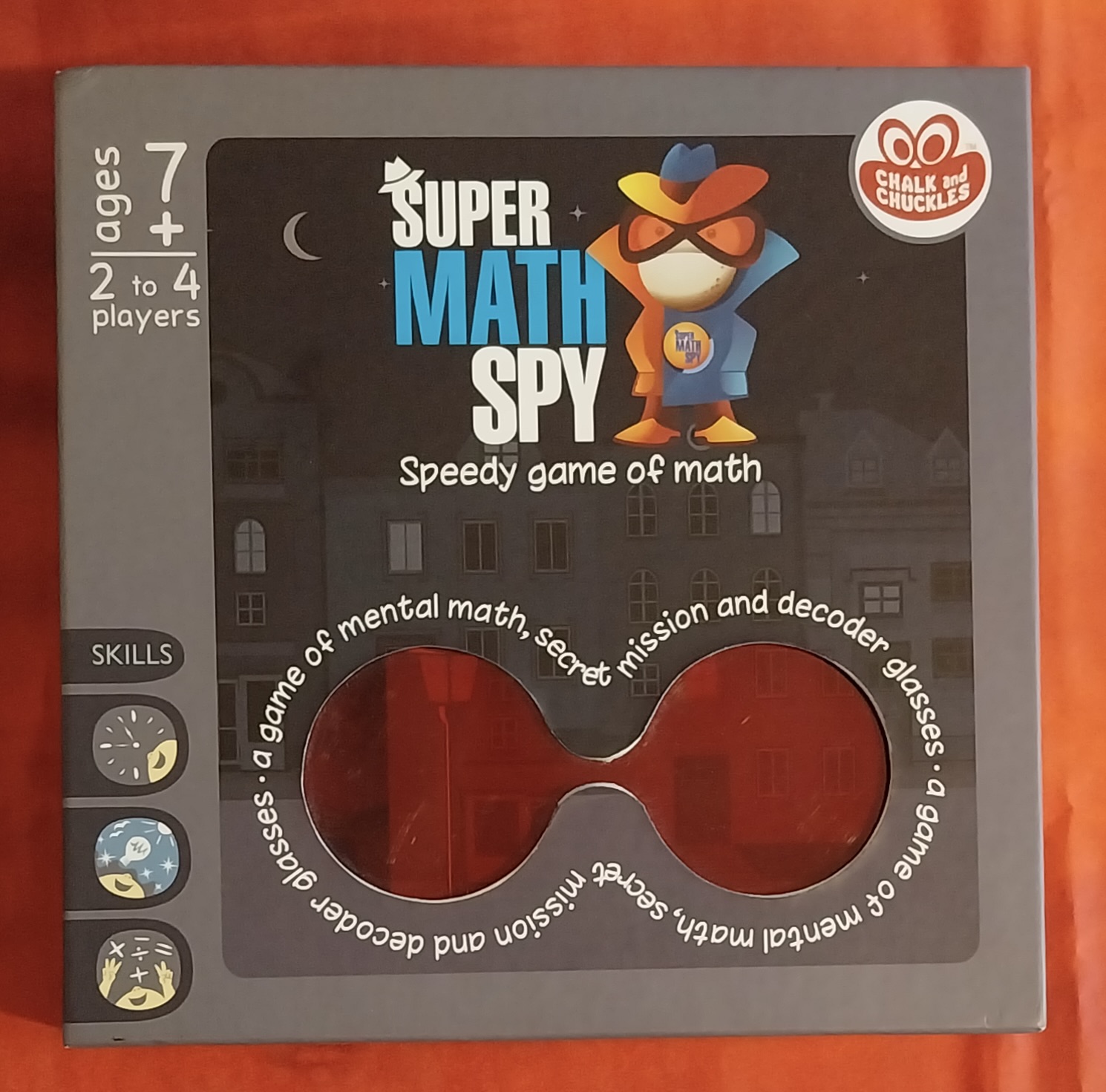 Chalk and Chuckles Super Math Spy Speed Game Of Math COMPLETE