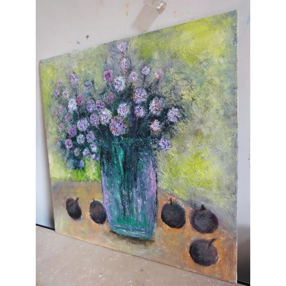 Bloom and Sapodilla Still Life Oil Painting