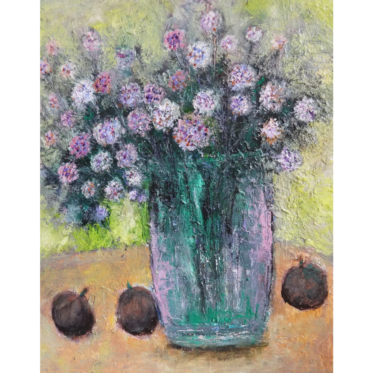 Bloom and Sapodilla Still Life Oil Painting