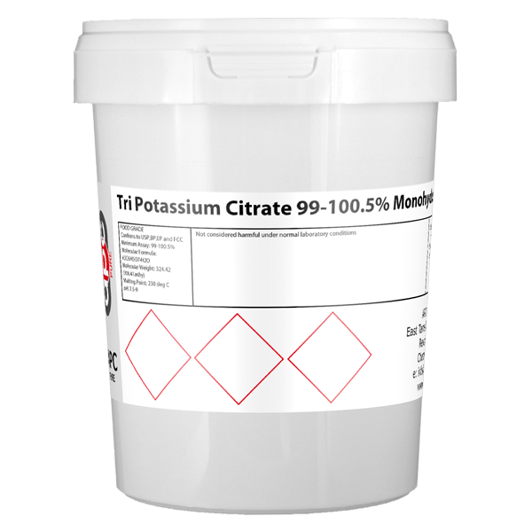 1kg Tri Potassium Citrate 99-100.5% Monohydrate BP,EP,USP,FCC