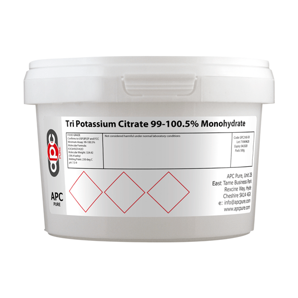 500g Tri Potassium Citrate 99-100.5% Monohydrate BP,EP,USP,FCC