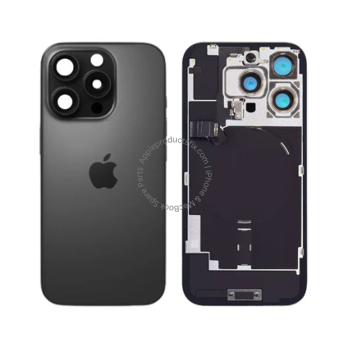 Original iPhone 16 Pro Max Back Glass With Steel Plate Wireless Flex & Flashlight Flex by Appleproductsfix.com