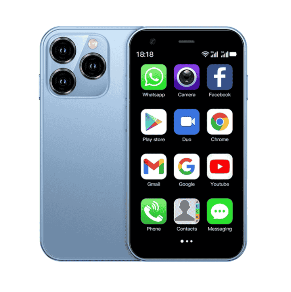 Mini Pocket Smart Phone XS 15 (Blue)