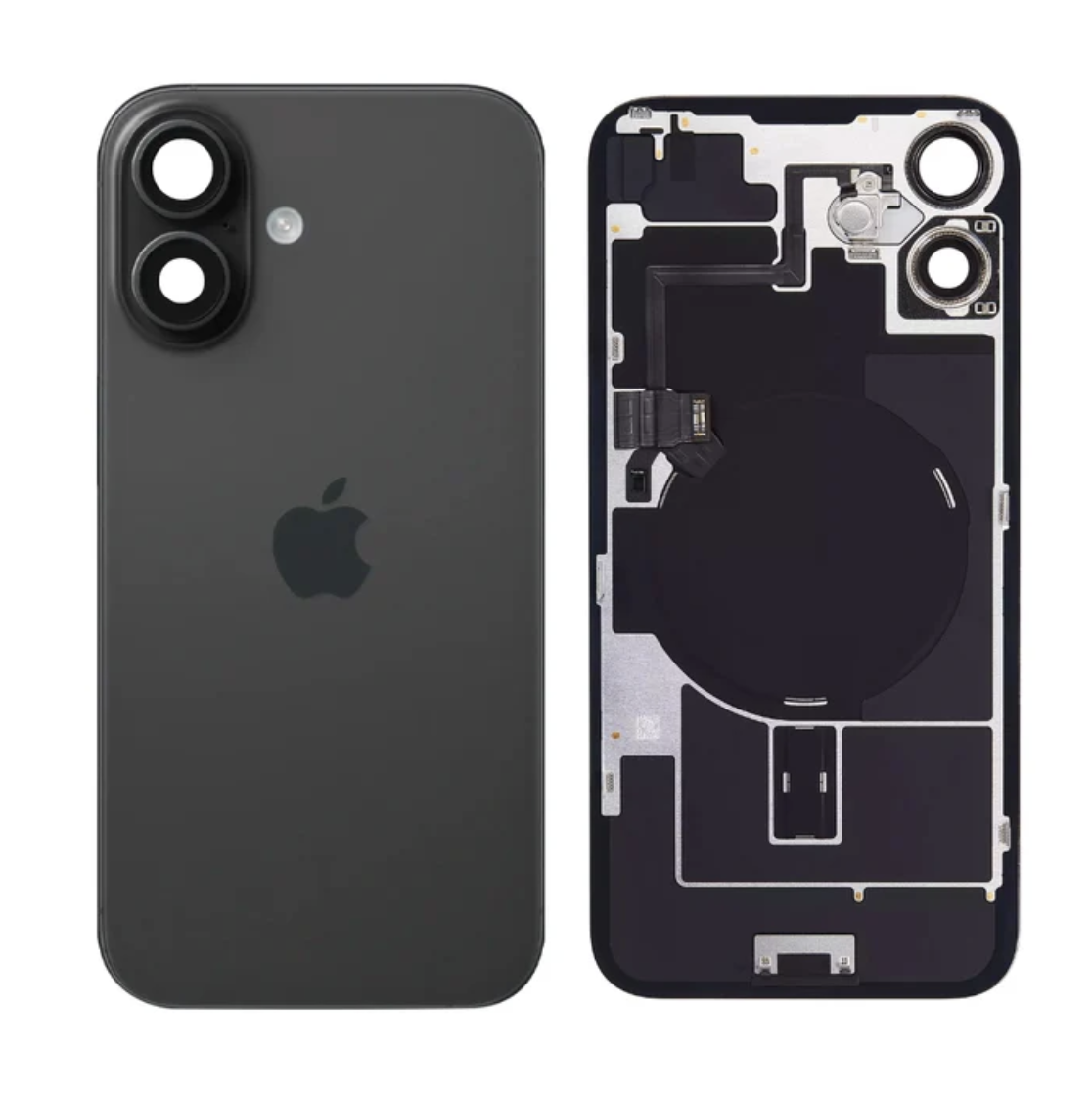 Original Apple iPhone 16 - Back Rear Glass With Wireless NFC Charging with Flashlight