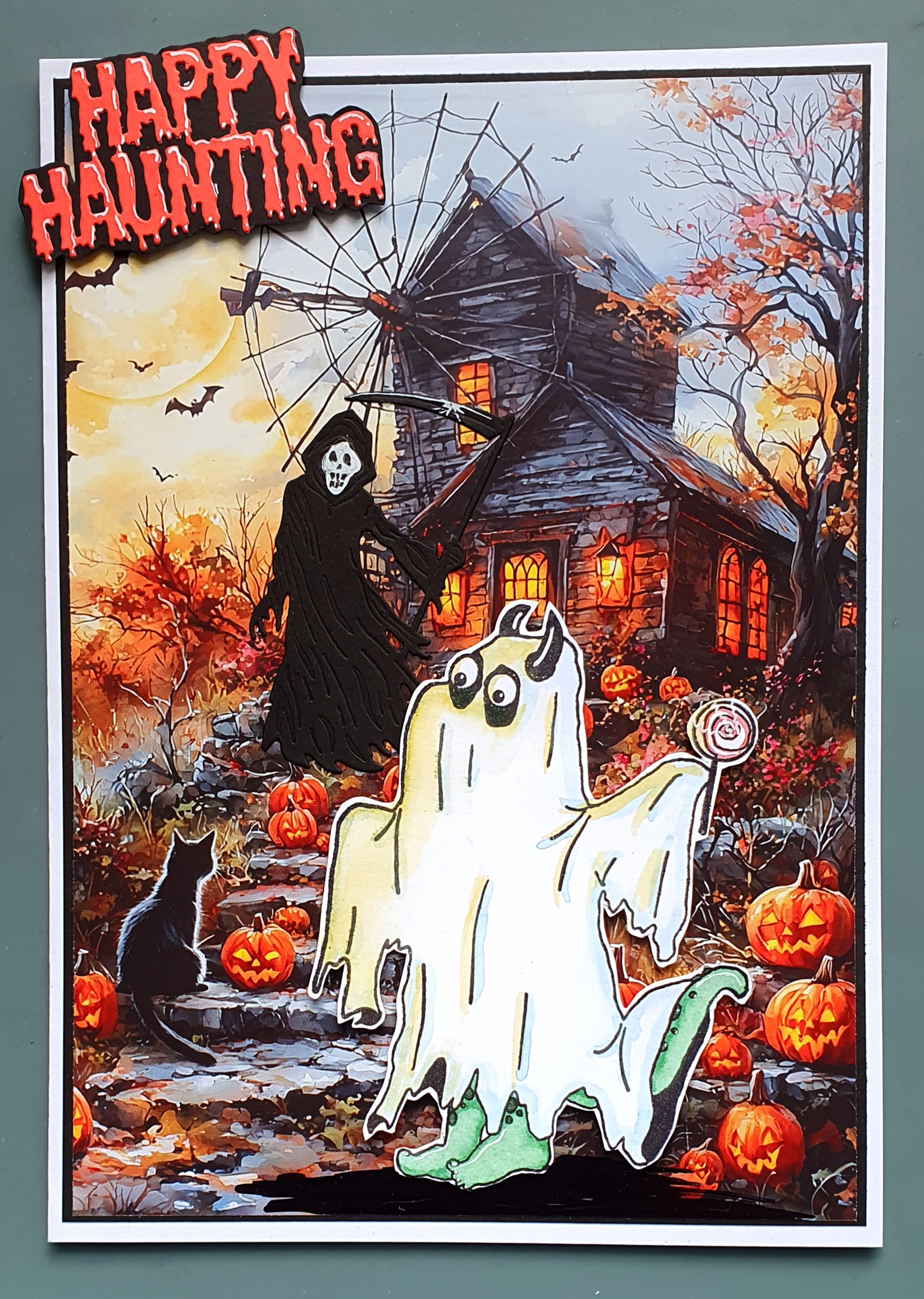 Doofus Goes Spooktacular! – Handmade Halloween Card by Angie Davis