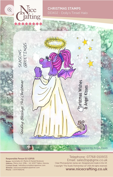 CHRISTMAS STAMPS DDX02 Dolly's Tinsel Halo