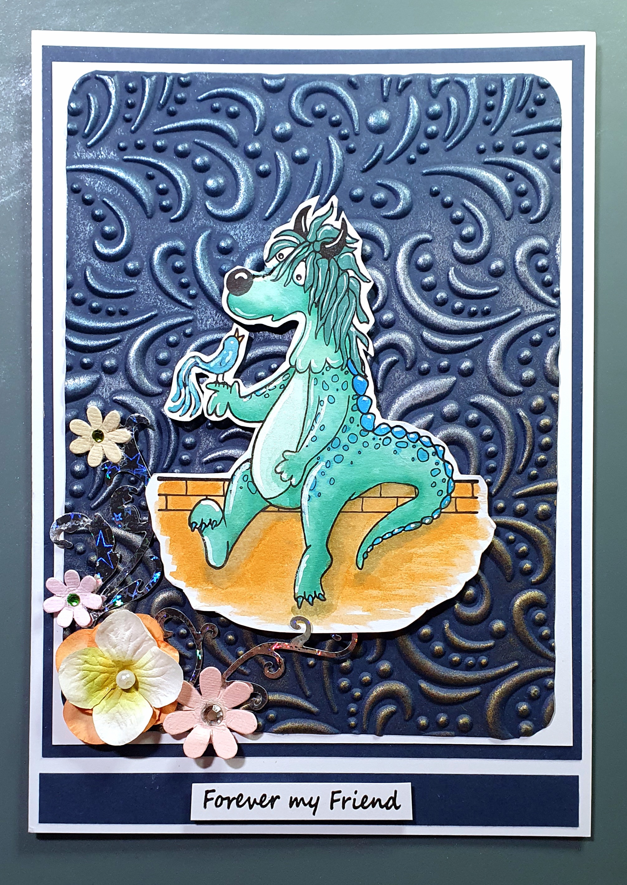 Forever My Friend – Dolly’s Gentle Moment” – Doofus & Dolly Handmade Friendship Card by AngieD