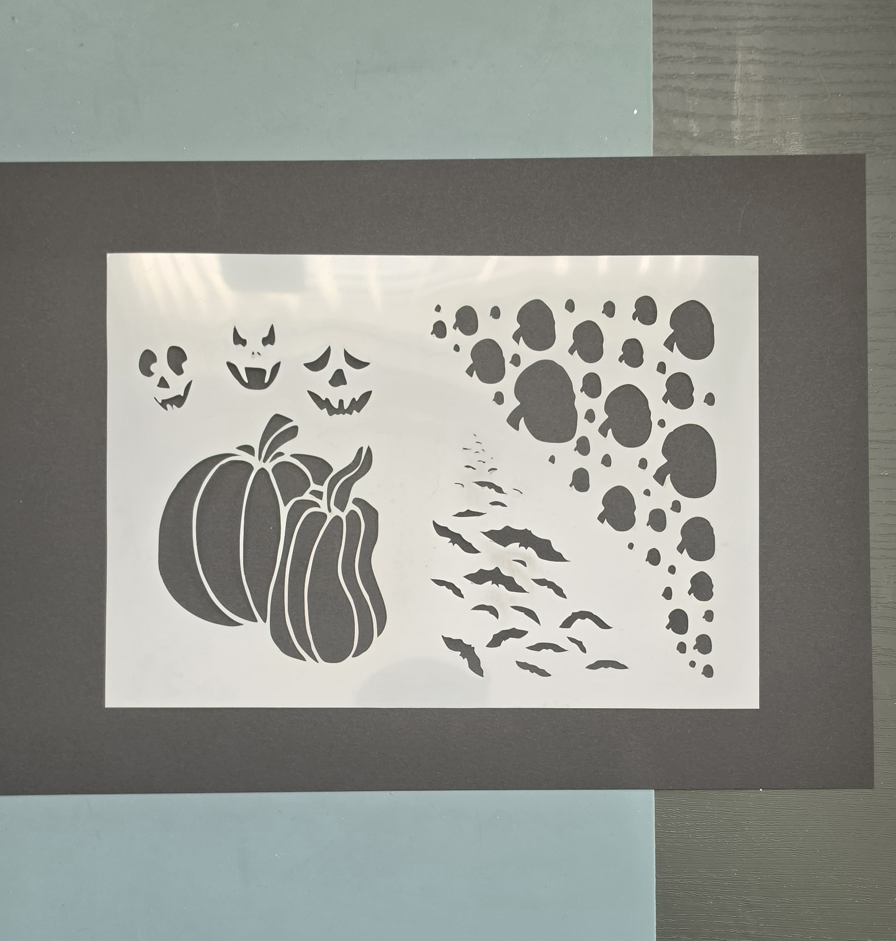 Halloween Mischief – A5 Mylar Stencil by Angie Davis