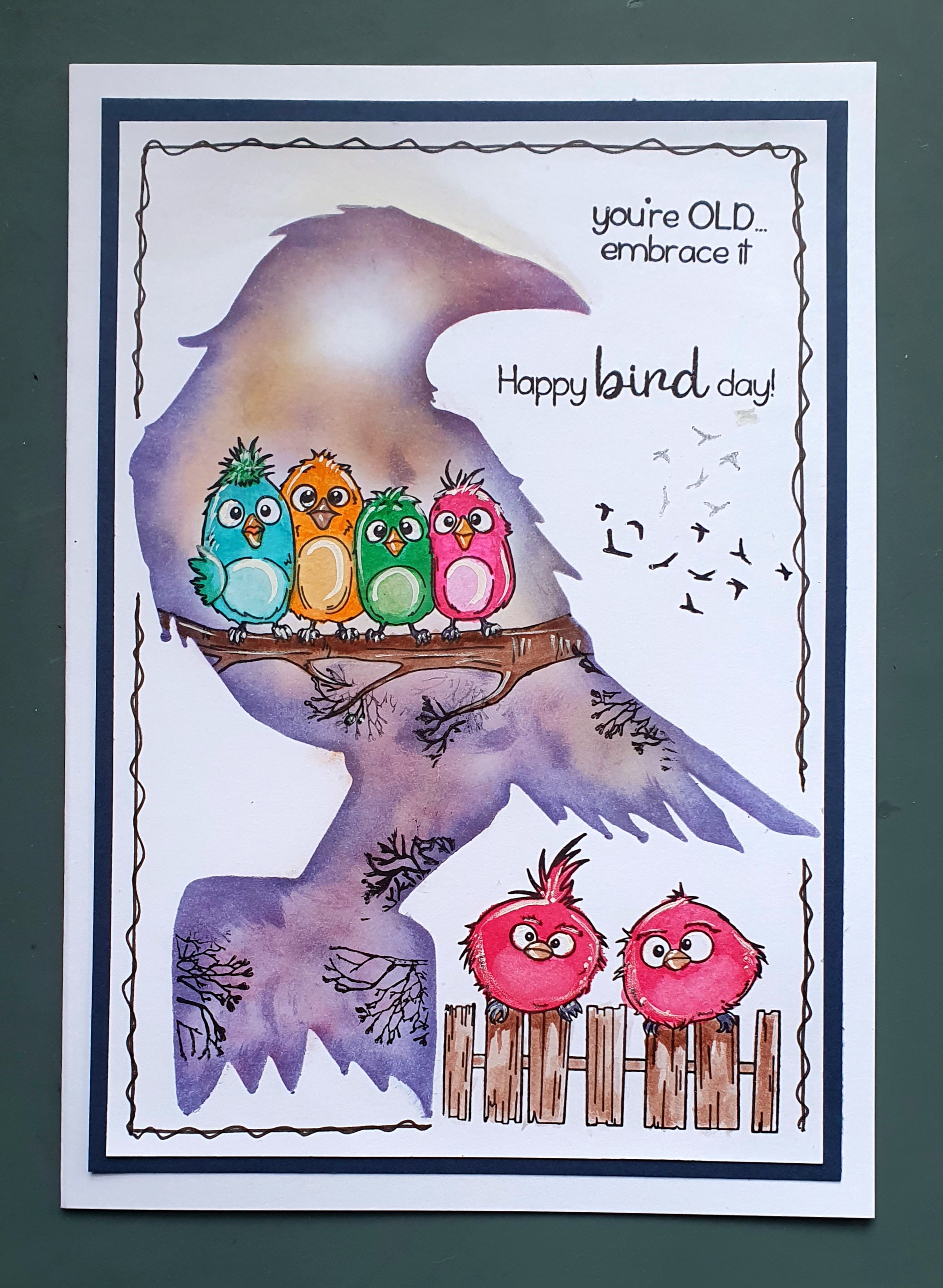 “Happy Bird Day!” – Funny Bird Birthday Card | Handmade by AngieD