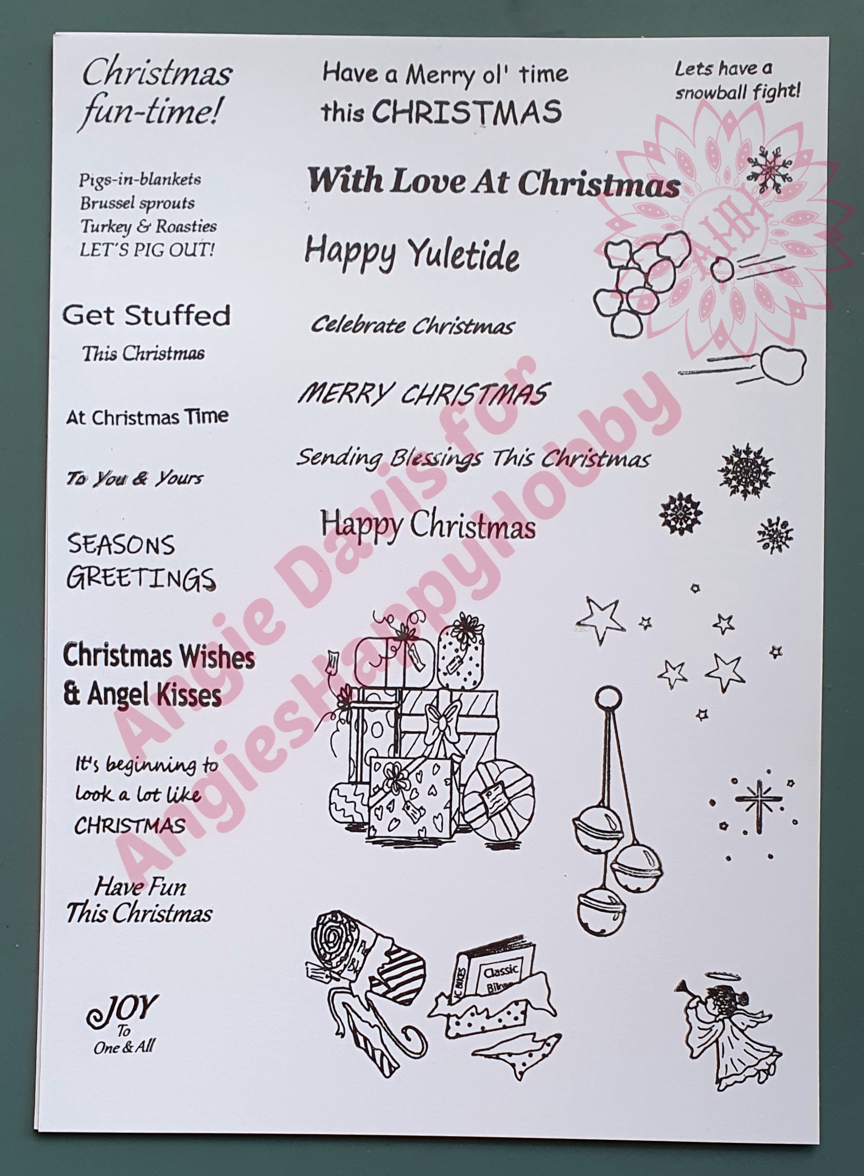 Doofus & Dolly Colour & Create Collection – A5 Colouring Pages & Sentiment Sheets by Angie Davis