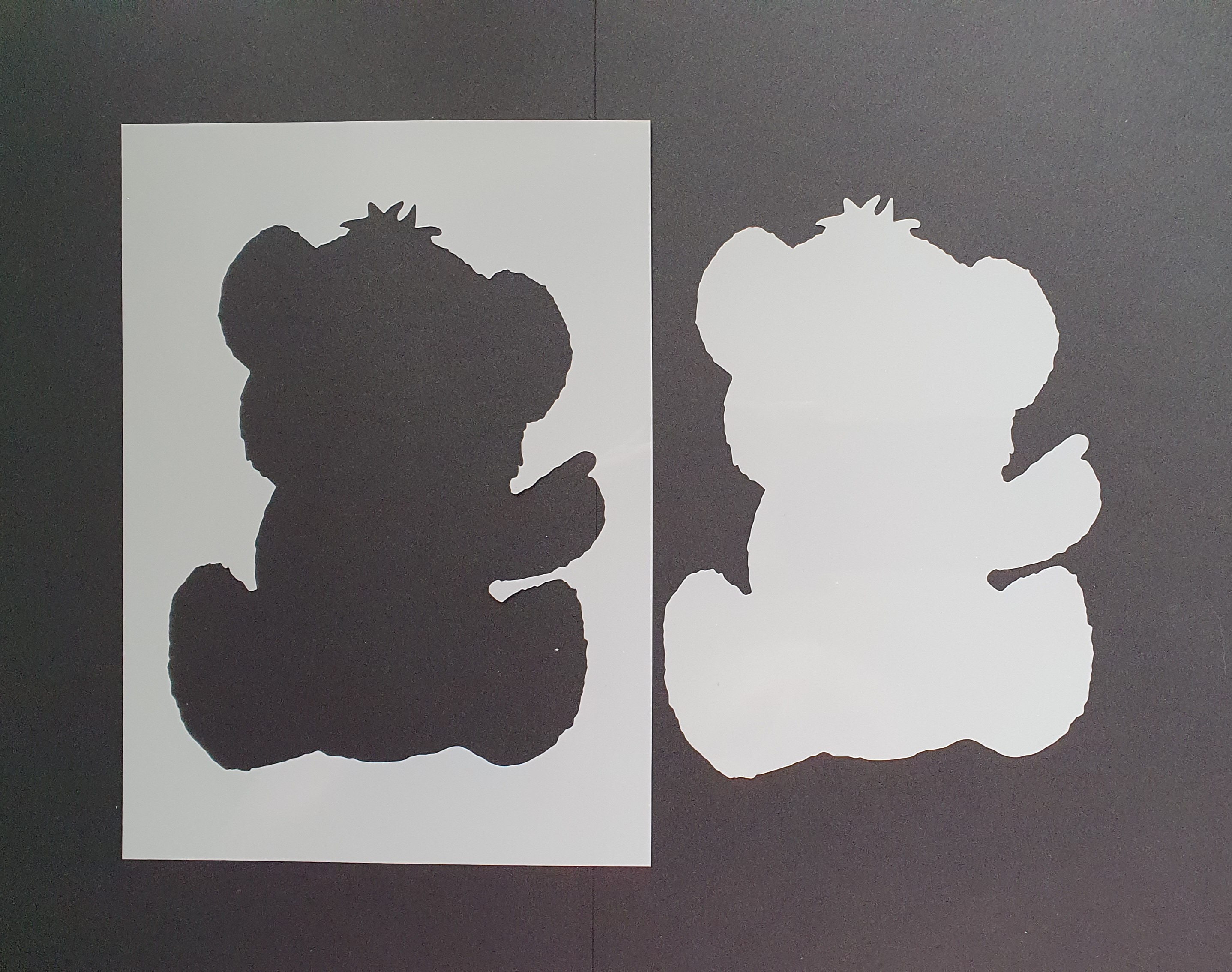 Teddy – A5 Mylar Stencil & Mask Set by AngieD