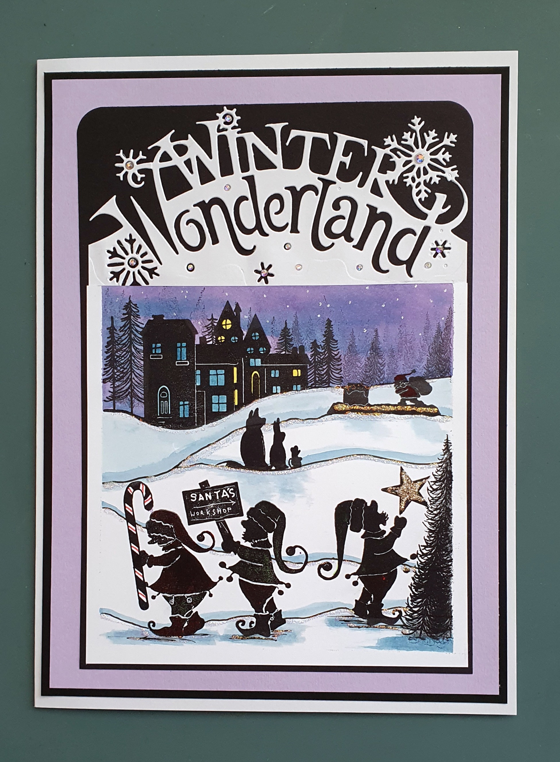 Winter Wonderland Helpers – Handmade Christmas Card by AngieD